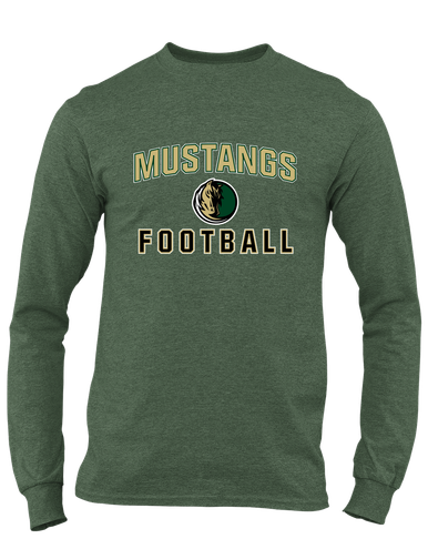 Morrow Mustangs Football #1 Men's Premium LS T-Shirt