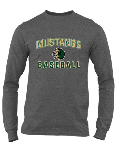 Morrow Mustangs Baseball #1 Men's LS T-Shirt
