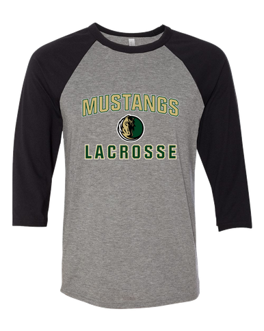 Morrow Mustangs Lacrosse Men's Baseball T-Shirt