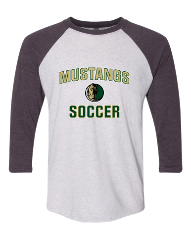 Morrow Mustangs Soccer #1 Women's Baseball T-Shirt