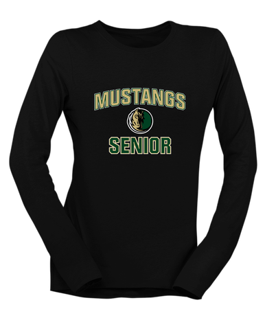 Morrow Mustangs Senior #1 Women's LS T-Shirt