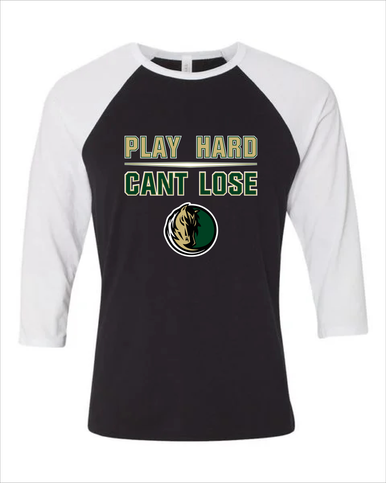 Morrow Mustangs Play Hard, Can't Lose Women's Baseball T-Shirt