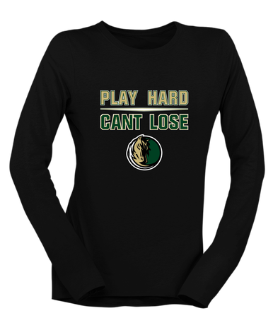 Morrow Mustangs Play Hard, Can't Lose Women's LS T-Shirt