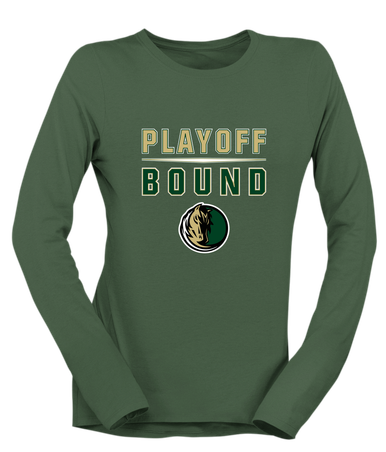 Morrow Mustangs Playoff Bound Women's Premium LS T-Shirt
