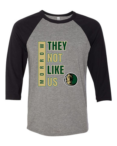 Morrow Mustangs They Not Like Us #1 Women's Baseball T-Shirt