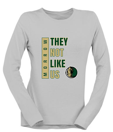Morrow Mustangs They Not Like Us #1 Women's LS T-Shirt