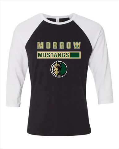 Morrow Mustangs Mascot #7 Men's Baseball T-Shirt