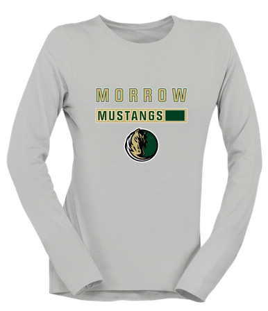 Morrow Mustangs Mascot #7 Women's Premium LS T-Shirt