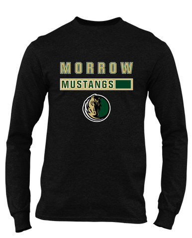 Morrow Mustangs Mascot #7 Men's LS T-Shirt