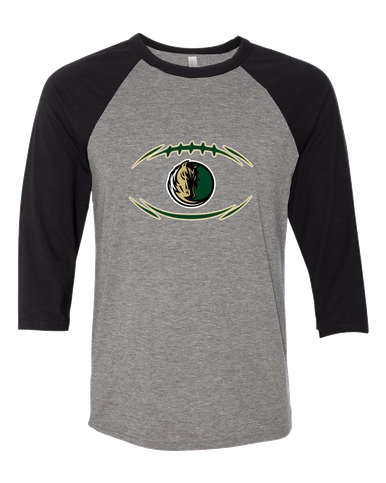 Morrow Mustangs Football #3 Women's Baseball T-Shirt