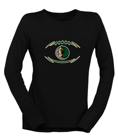 Morrow Mustangs Football #3 Women's LS T-Shirt