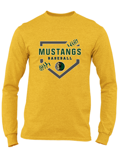 Morrow Mustangs Baseball #2 Men's LS T-Shirt