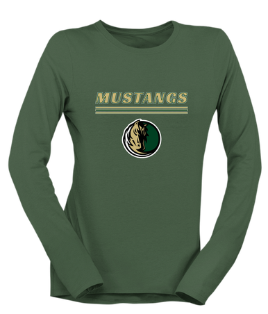 Morrow Mustangs Mascot #8 Women's Premium LS T-Shirt
