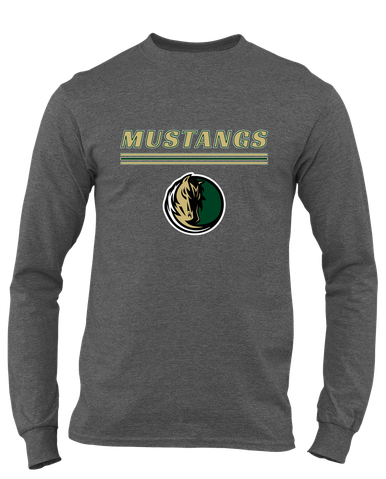 Morrow Mustangs Mascot #8 Men's LS T-Shirt
