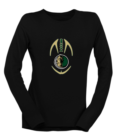 Morrow Mustangs Football #4 Women's Premium LS T-Shirt