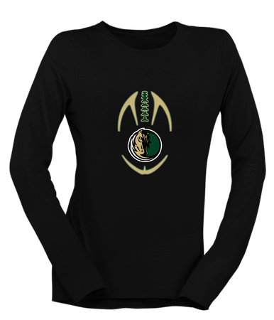 Morrow Mustangs Football #4 Women's LS T-Shirt