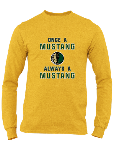 Morrow Mustangs Once A Men's LS T-Shirt