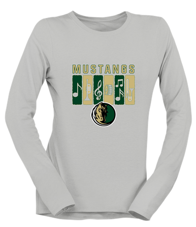 Morrow Mustangs Band # 2 Women's Premium LS T-Shirt