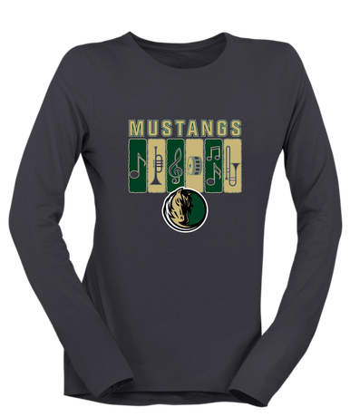 Morrow Mustangs Band # 2 Women's LS T-Shirt