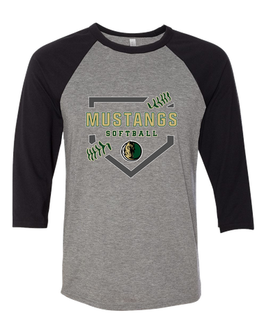 Morrow Mustangs Softball #2 Women's Baseball T-Shirt