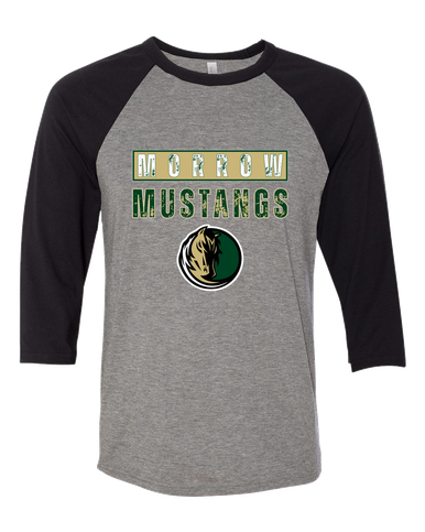 Morrow Mustangs Mascot #9 Men's Baseball T-Shirt