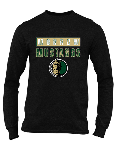 Morrow Mustangs Mascot #9 Men's LS T-Shirt