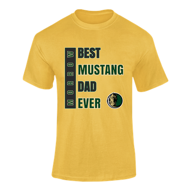 Morrow Mustangs Best Mustang Dad Men's SS T-Shirt
