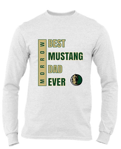 Morrow Mustangs Best Mustang Dad Men's Premium LS T-Shirt