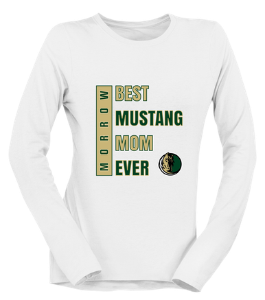 Morrow Mustangs Best Mustang Mom Women's Premium LS T-Shirt