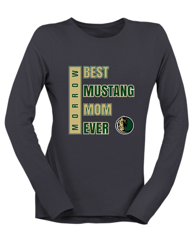 Morrow Mustangs Best Mustang Mom Women's LS T-Shirt