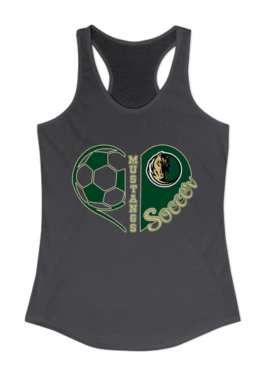 Morrow Mustangs Heart Soccer Women's Tank Top