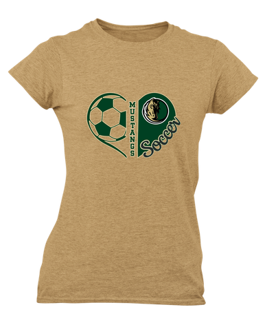 Morrow Mustangs Heart Soccer Women's SS T-Shirt