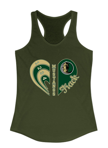 Morrow Mustangs Heart Track Women's Tank Top