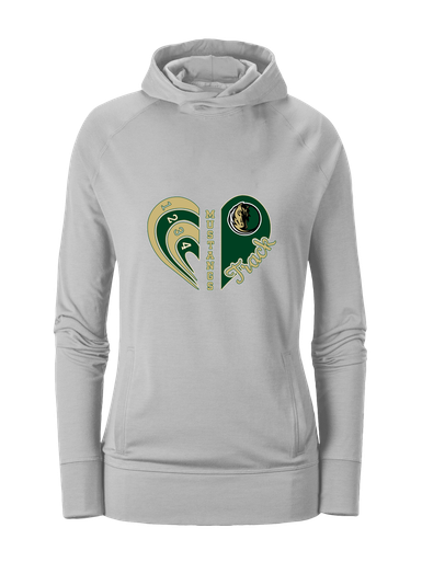 Morrow Mustangs Heart Track Women's Hoodie