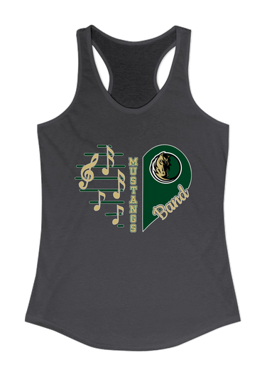 Morrow Mustangs Heart Band Women's Tank Top