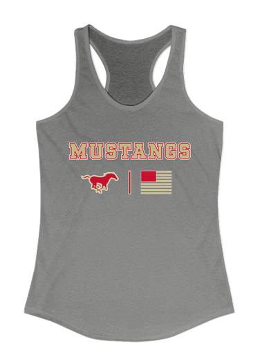Coronado Mustangs Team Colors Flag Women's Tank Top