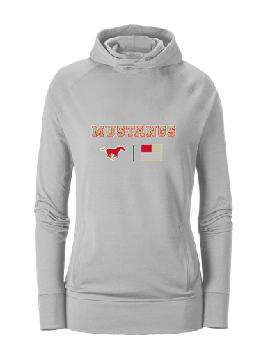 Coronado Mustangs Team Colors Flag Women's Hoodie