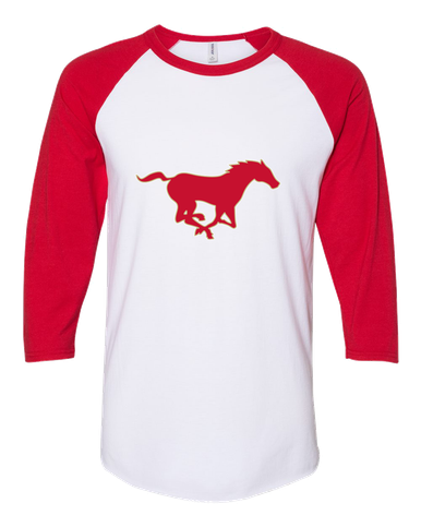 Coronado Mustangs Mascot #1 Women's Baseball T-Shirt