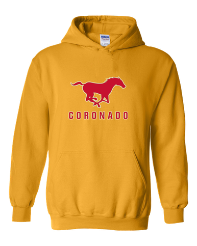 Coronado Mustangs Mascot #2 Men's Hoodie