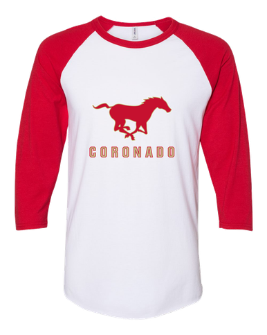 Coronado Mustangs Mascot #2 Men's Baseball T-Shirt