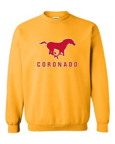 Coronado Mustangs Mascot #2 Men's Sweatshirt