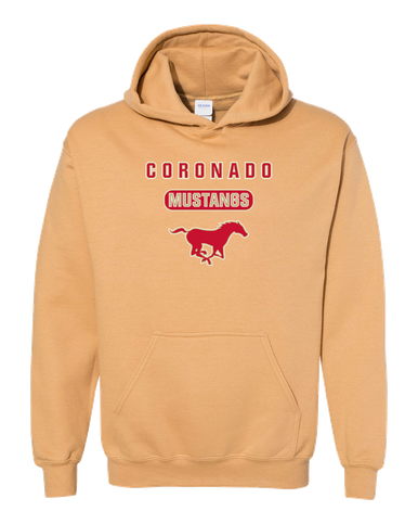 Coronado Mustangs Mascot #3 Men's Hoodie