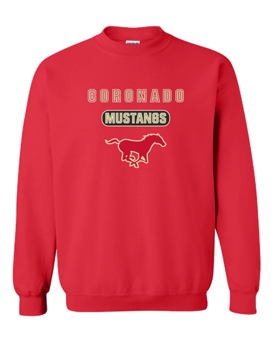 Coronado Mustangs Mascot #3 Men's Sweatshirt