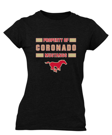 Coronado Mustangs Property Of Women's Premium SS T-Shirt