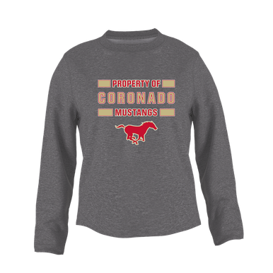 Coronado Mustangs Property Of Women's Sweatshirt