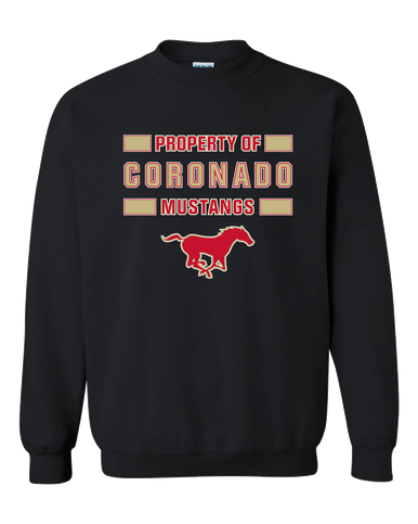 Coronado Mustangs Property Of Men's Sweatshirt