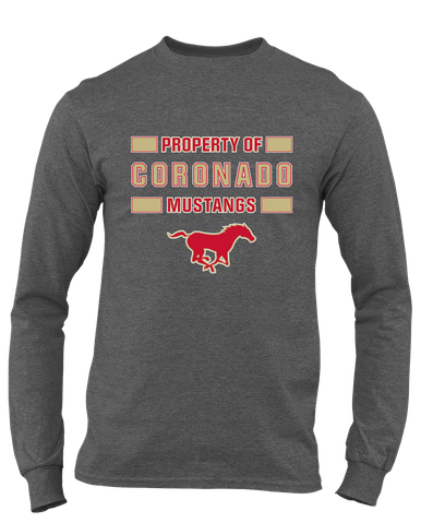 Coronado Mustangs Property Of Men's Premium LS T-Shirt