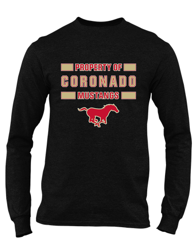 Coronado Mustangs Property Of Men's LS T-Shirt