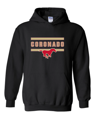 Coronado Mustangs Mascot #4 Men's Hoodie