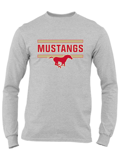 Coronado Mustangs Mascot #5 Men's LS T-Shirt